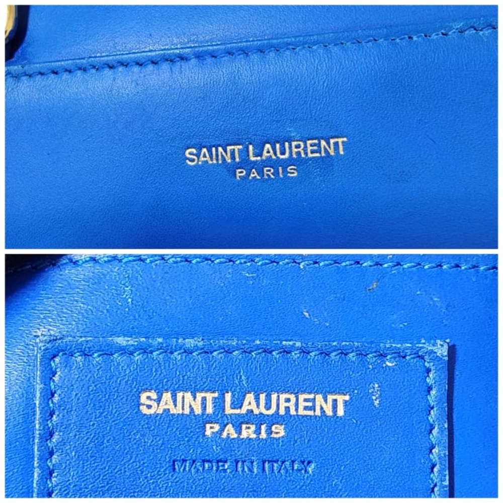 Authentic Saint Laurent Classic Duffle 6 Satchel Bag Blue - Picture 15 of 16